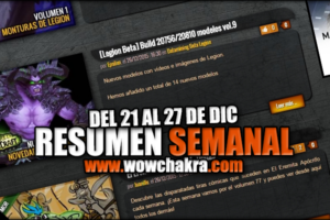Resumen semanal wowchakra