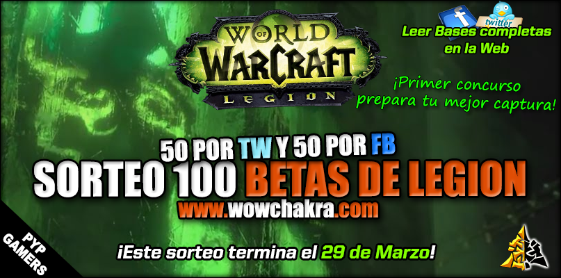 Sorteo 100 Betas de Legion