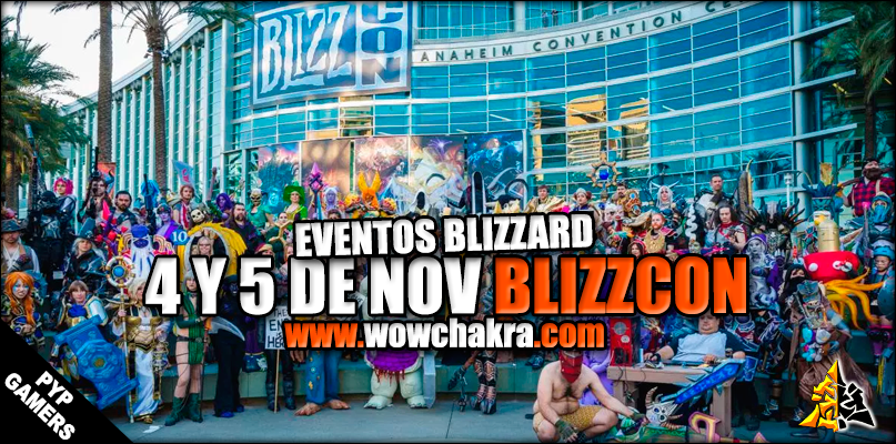 La BlizzCon 2016 ha sido anunciada para los días 4 y 5 de Noviembre