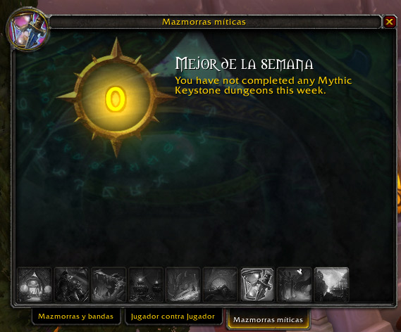 Mazmorras míticas UI