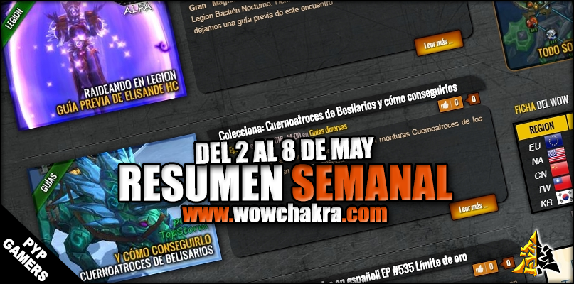 Resumen semanal wowchakra