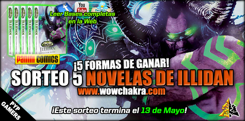 Sorteo 5 novelas de Illidan
