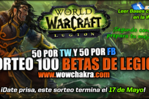 Sorteo 100 Betas de Legion