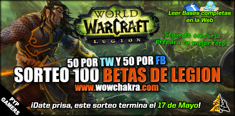 Sorteo 100 Betas de Legion