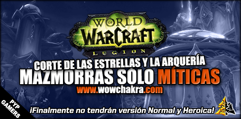Mazmorras de Suramar solo en Mítico