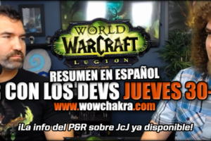 P&R Brian Holinka en español sobre JcJ Legion 30 Junio