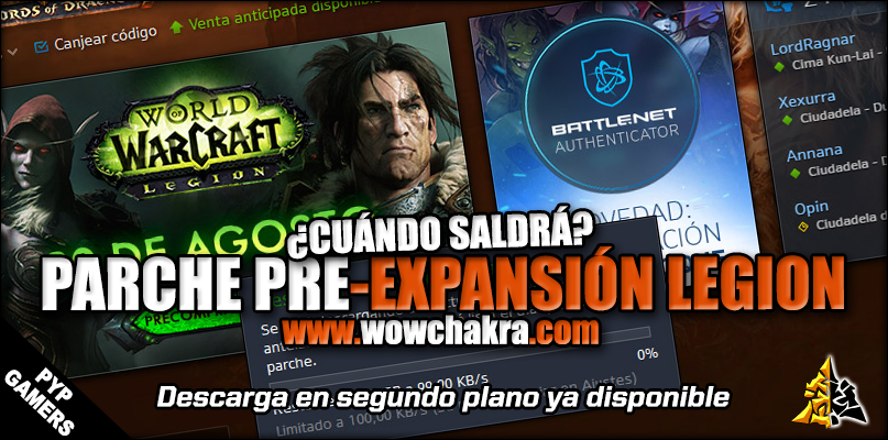 Parche pre-expansión de Legion
