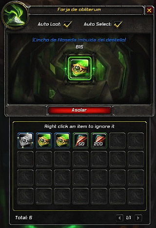 Asolar en la Forja de Obliterum