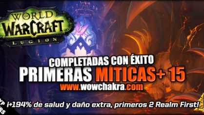 Primeras míticas+ de nivel 15 completadas
