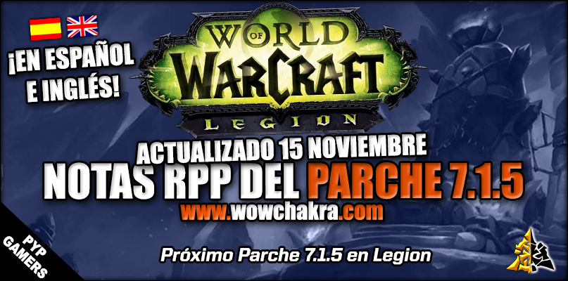 Notas del Parche 7.1.5 RPP
