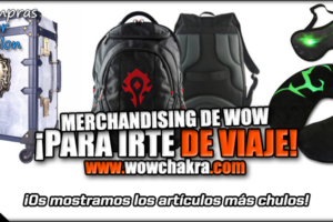 Merchandising de Wow para viajar