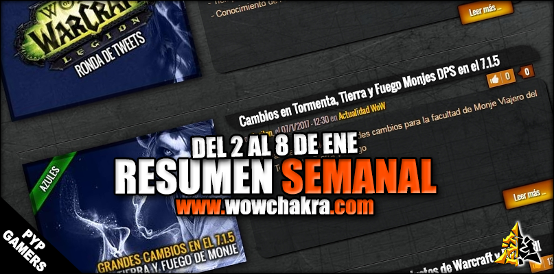 Resumen semanal wowchakra