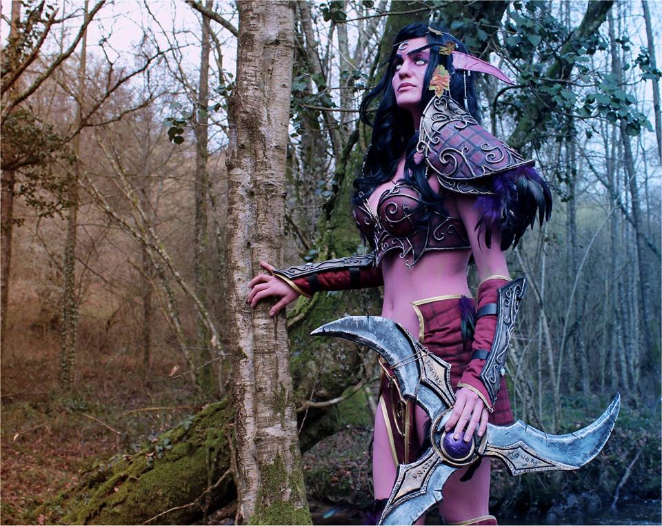 Ewenae Cosplay Elfa de la Noche Centinela