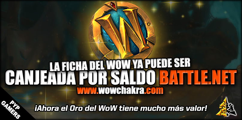 Ficha del wow canjeable por saldo battle.net