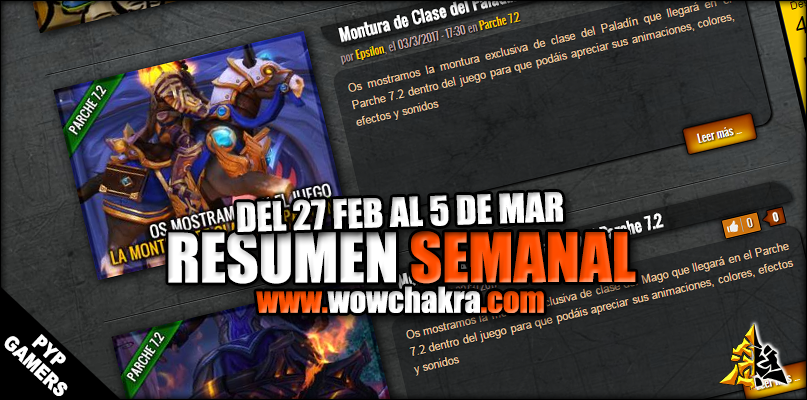 Resumen semanal wowchakra