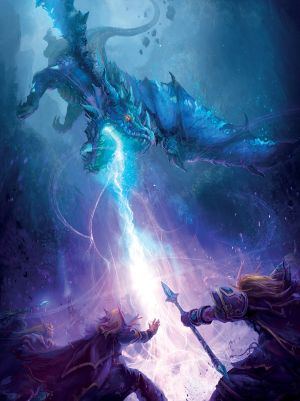 vuelo azul de dragones