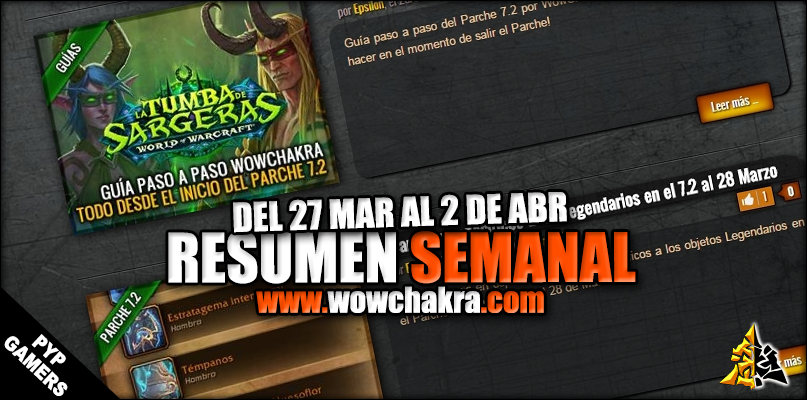 Resumen semanal wowchakra