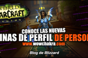 Nuevas páginas de perfil de personaje de WoW