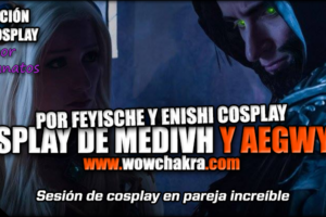 Cosplay de Aegwynn y Medivh por Feyische y Enishi Cosplay