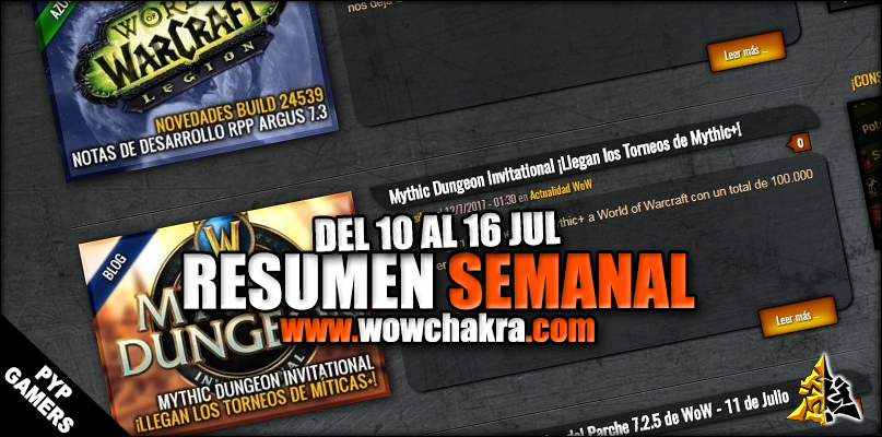 Resumen semanal wowchakra