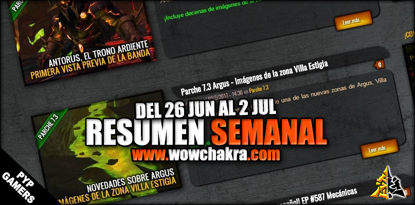 Resumen semanal wowchakra