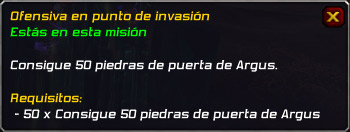 Ofensiva en punto de invasión