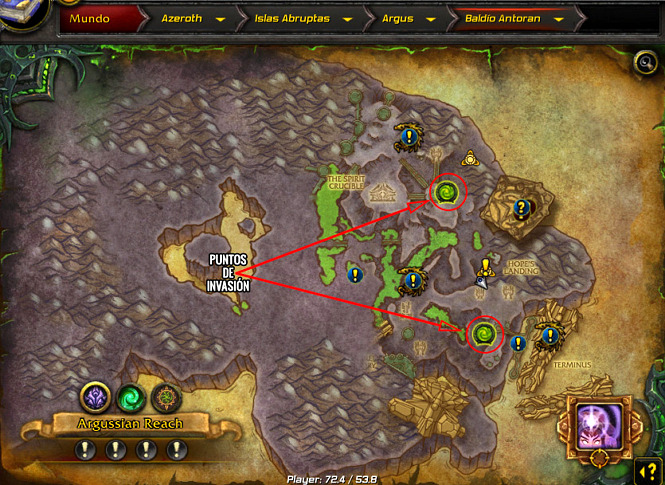 Parche 7.3: Vista previa a los Puntos de Invasión en Argus - WowChakra