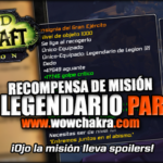 Anillo legendario de mision en el Parche 7.3