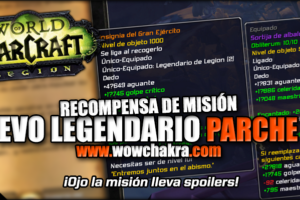 Anillo legendario de mision en el Parche 7.3