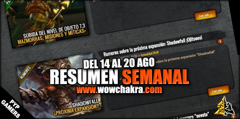 Resumen semanal wowchakra