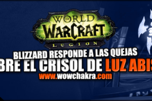 Blizzard responde quejas del Crisol de Luz Abisal