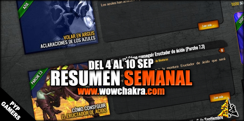 Resumen semanal wowchakra