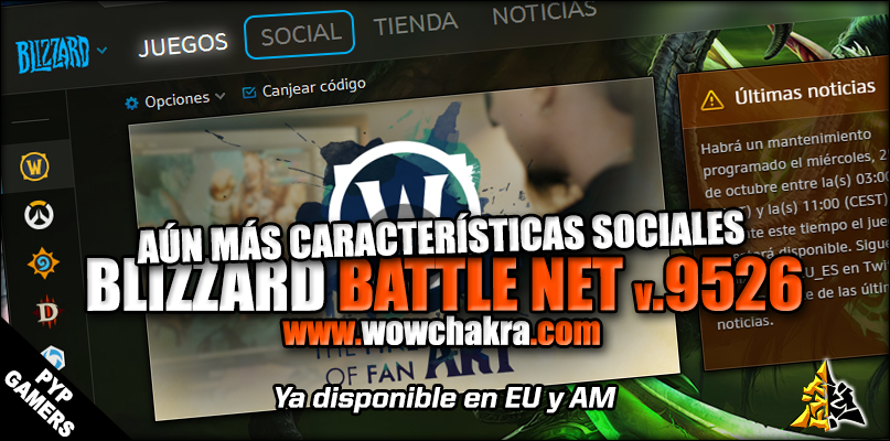 Aún mas características sociales APP Battle Net