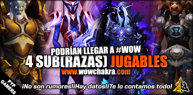 4 subrazas jugables podrían llegar a World of Warcraft