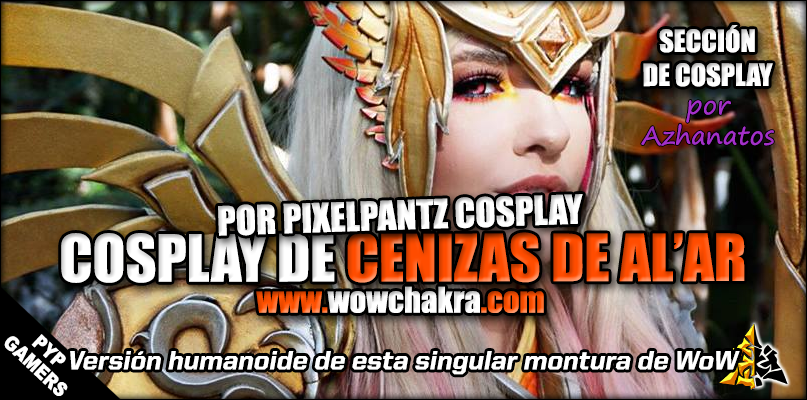 Cosplay de Cenizas de Al'ar por Pixelpantz Cosplay