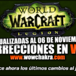 Correcciones en vivo Parche 7.3.2
