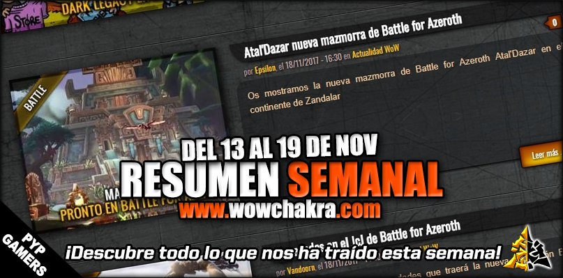 Resumen semanal wowchakra