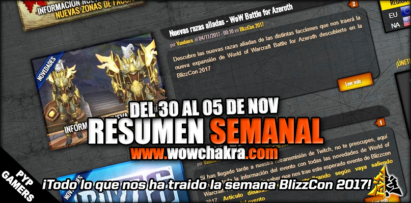 Resumen semanal wowchakra