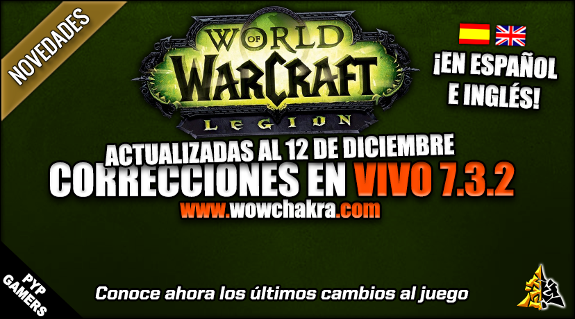 Correcciones en vivo de World of Warcraft