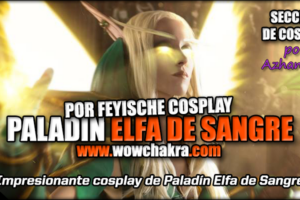 Cosplay de Paladín Elfa de Sangre por Feyische Cosplay