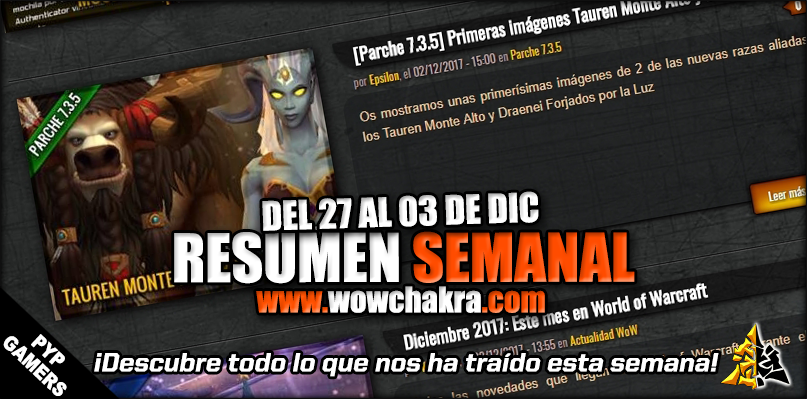 Resumen semanal wowchakra