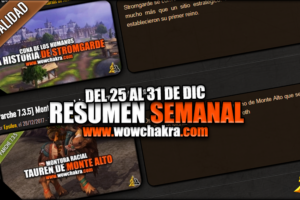Resumen semanal wowchakra