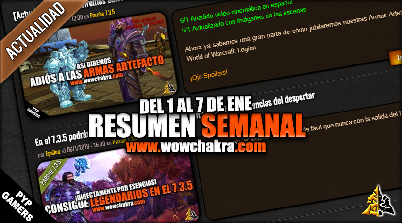 Resumen semanal wowchakra