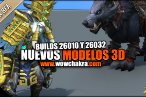 Mdoelos 3D de Battle for Azeroth build 26032