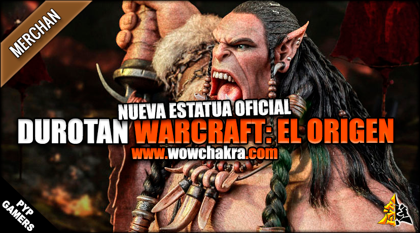 Brutal estatua de Durotan Versión 2 de 104 cm de la película Warcraft: el origen