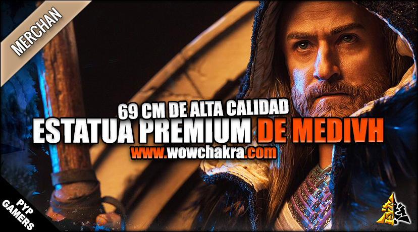 Estatua Premium de Medivh de 69 cm de la película Warcraft: el origen