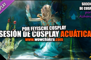 Cosplay de Maga sesión acuática
