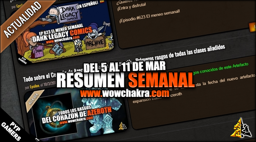 Resumen semanal wowchakra