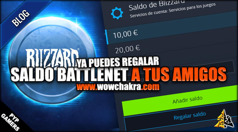 Regala saldo Battle net a tus amigos
