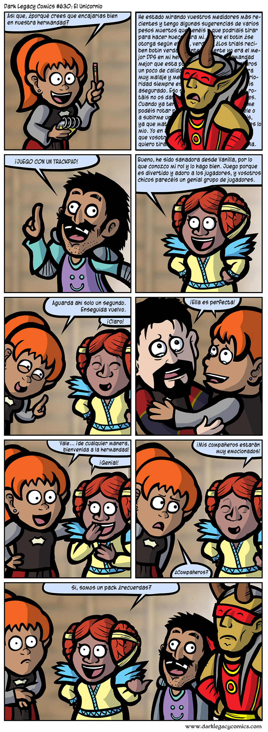 Dark Legacy Comics 630 El unicornio